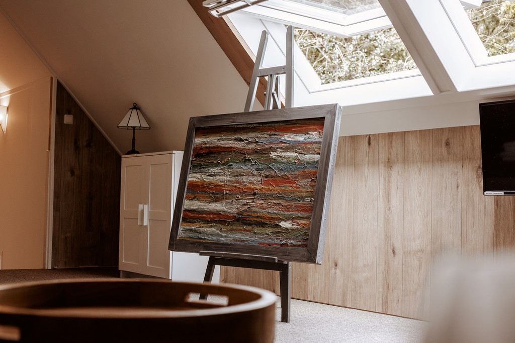 Dakraam in schuine wand