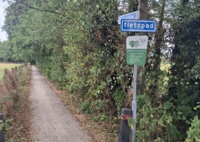 Goed begaanbaar fietspad voor duofiets in de Achterhoek